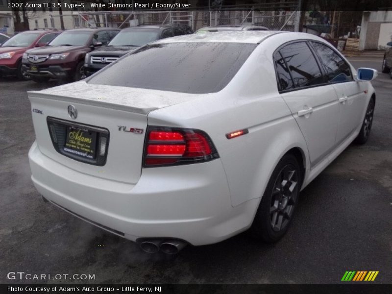 White Diamond Pearl / Ebony/Silver 2007 Acura TL 3.5 Type-S