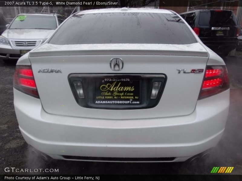 White Diamond Pearl / Ebony/Silver 2007 Acura TL 3.5 Type-S