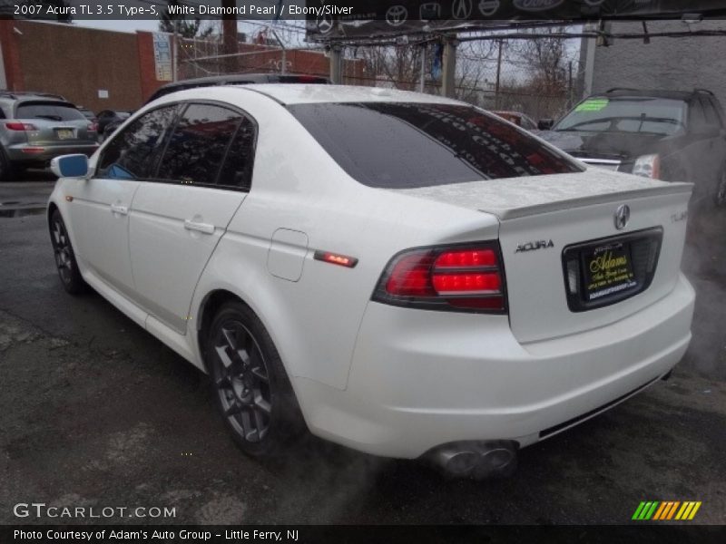 White Diamond Pearl / Ebony/Silver 2007 Acura TL 3.5 Type-S