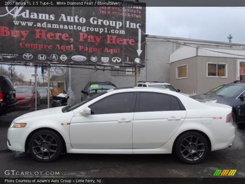 White Diamond Pearl / Ebony/Silver 2007 Acura TL 3.5 Type-S