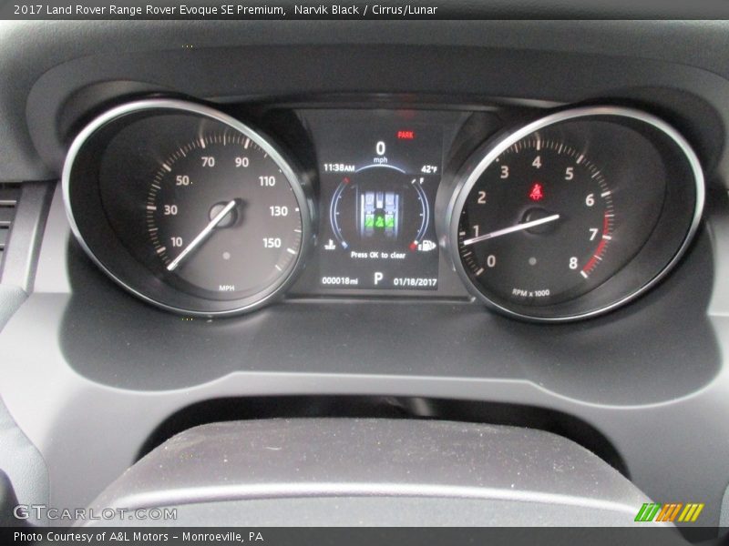 Narvik Black / Cirrus/Lunar 2017 Land Rover Range Rover Evoque SE Premium