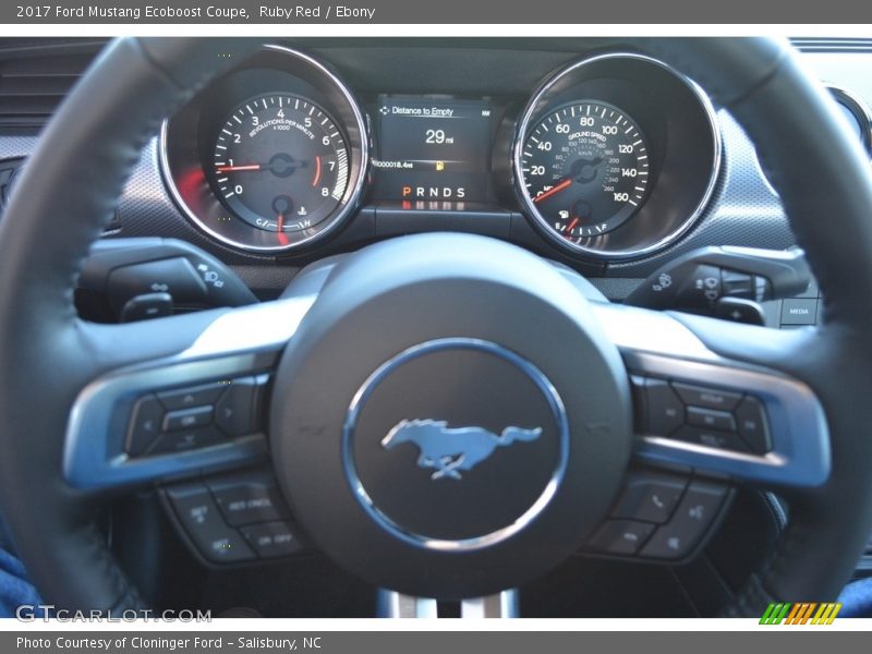 Ruby Red / Ebony 2017 Ford Mustang Ecoboost Coupe