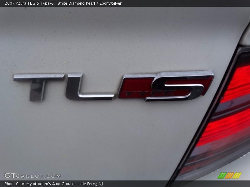 White Diamond Pearl / Ebony/Silver 2007 Acura TL 3.5 Type-S