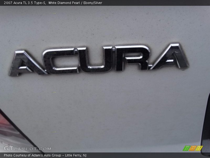 White Diamond Pearl / Ebony/Silver 2007 Acura TL 3.5 Type-S