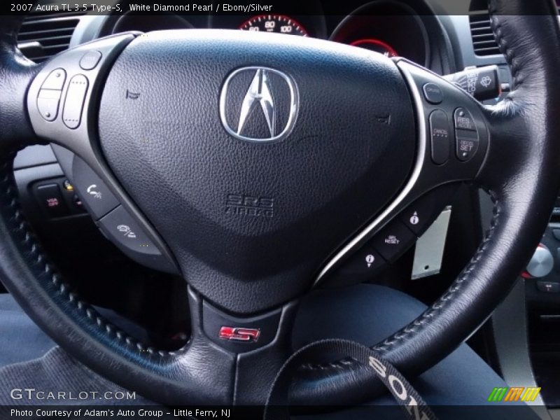White Diamond Pearl / Ebony/Silver 2007 Acura TL 3.5 Type-S