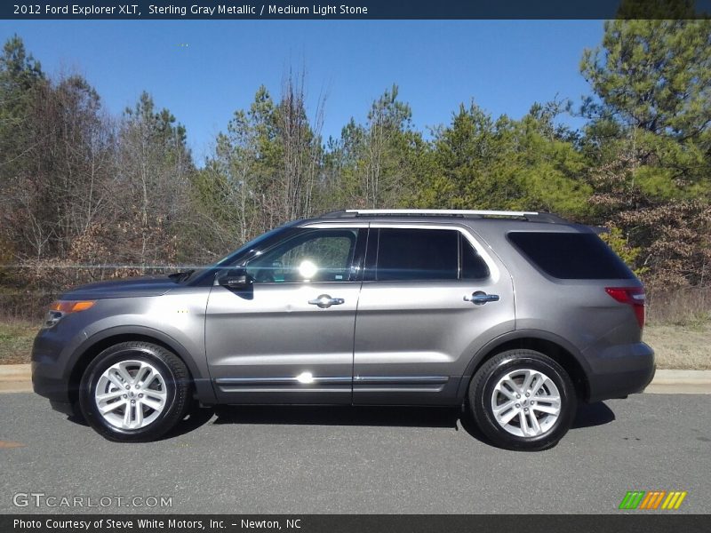 Sterling Gray Metallic / Medium Light Stone 2012 Ford Explorer XLT