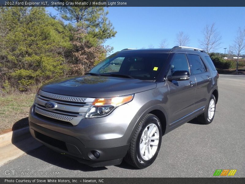 Sterling Gray Metallic / Medium Light Stone 2012 Ford Explorer XLT