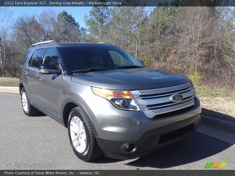 Sterling Gray Metallic / Medium Light Stone 2012 Ford Explorer XLT