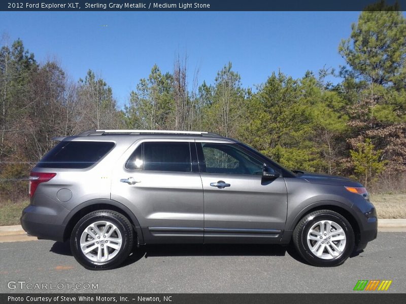 Sterling Gray Metallic / Medium Light Stone 2012 Ford Explorer XLT