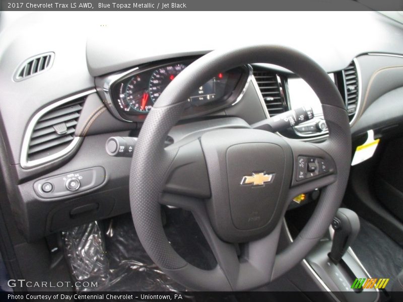 Blue Topaz Metallic / Jet Black 2017 Chevrolet Trax LS AWD