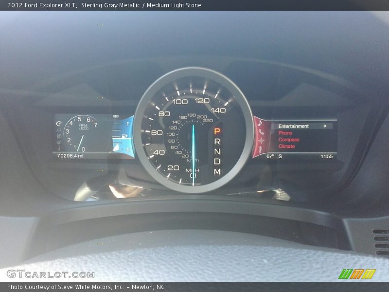 Sterling Gray Metallic / Medium Light Stone 2012 Ford Explorer XLT