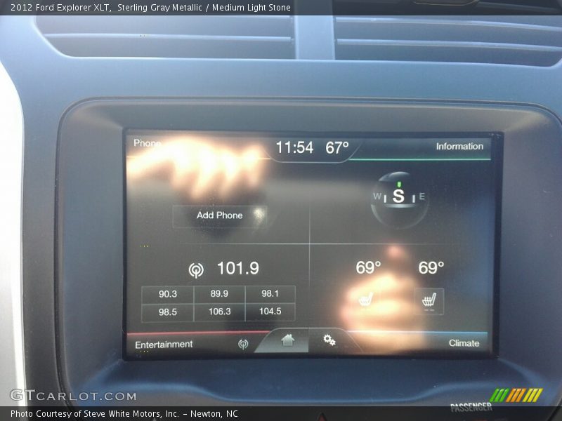 Sterling Gray Metallic / Medium Light Stone 2012 Ford Explorer XLT