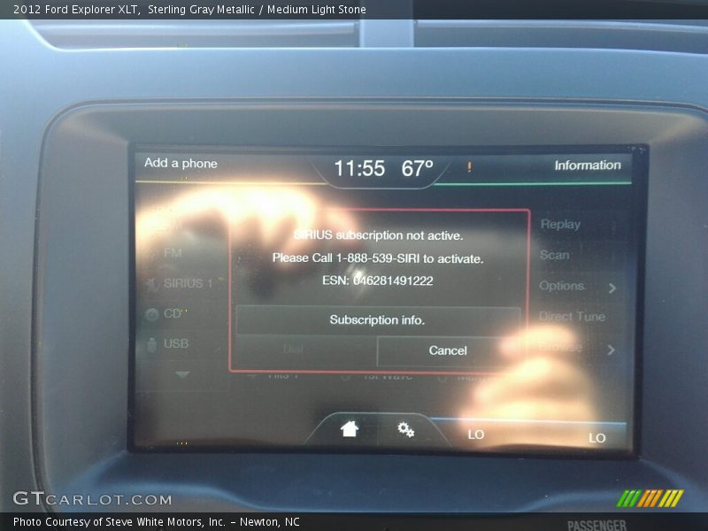 Sterling Gray Metallic / Medium Light Stone 2012 Ford Explorer XLT