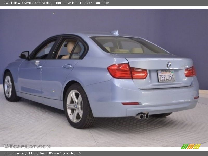 Liquid Blue Metallic / Venetian Beige 2014 BMW 3 Series 328i Sedan