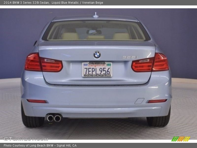 Liquid Blue Metallic / Venetian Beige 2014 BMW 3 Series 328i Sedan