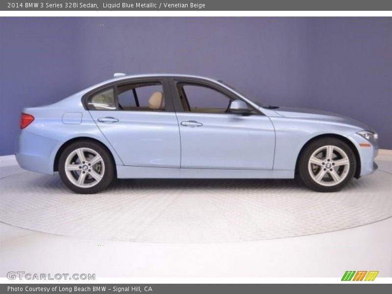 Liquid Blue Metallic / Venetian Beige 2014 BMW 3 Series 328i Sedan