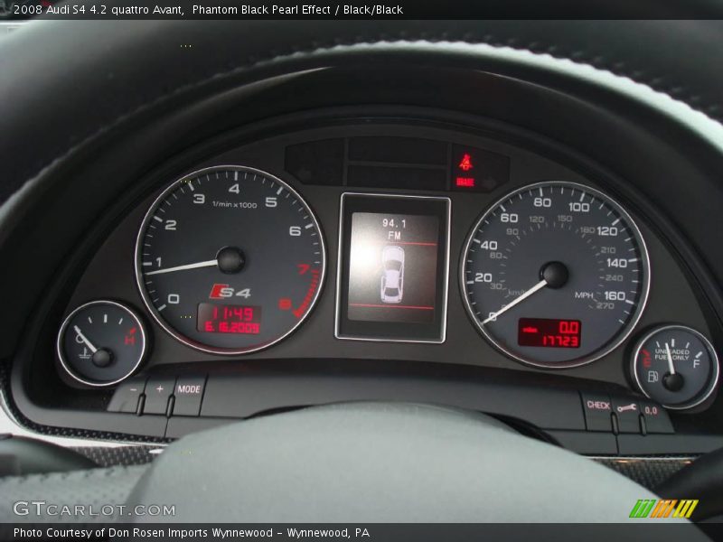 Phantom Black Pearl Effect / Black/Black 2008 Audi S4 4.2 quattro Avant