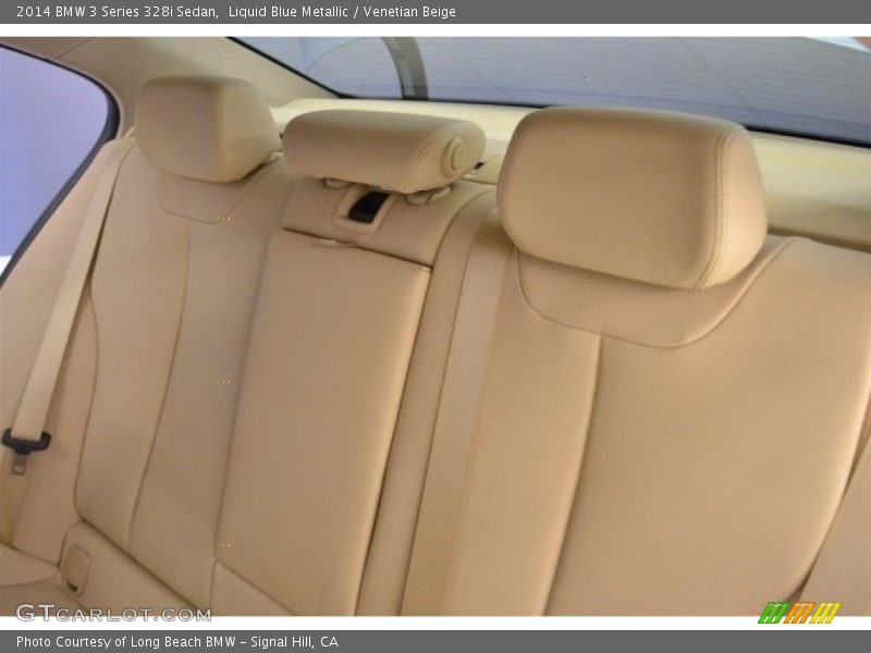 Liquid Blue Metallic / Venetian Beige 2014 BMW 3 Series 328i Sedan