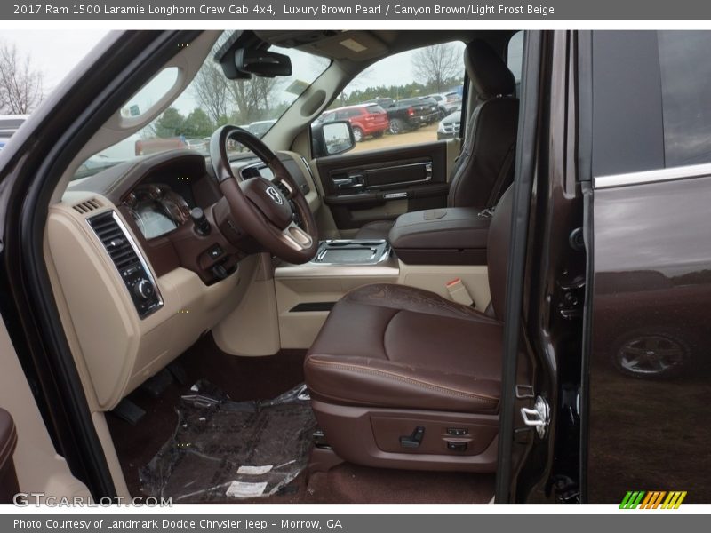 Luxury Brown Pearl / Canyon Brown/Light Frost Beige 2017 Ram 1500 Laramie Longhorn Crew Cab 4x4