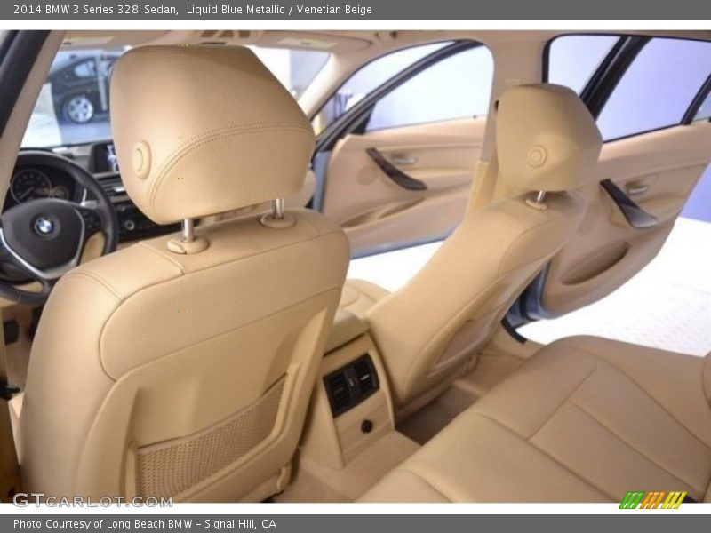 Liquid Blue Metallic / Venetian Beige 2014 BMW 3 Series 328i Sedan