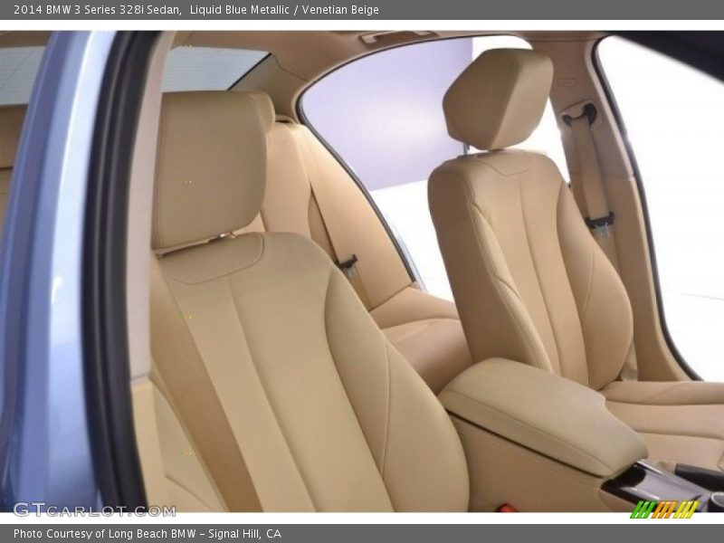 Liquid Blue Metallic / Venetian Beige 2014 BMW 3 Series 328i Sedan