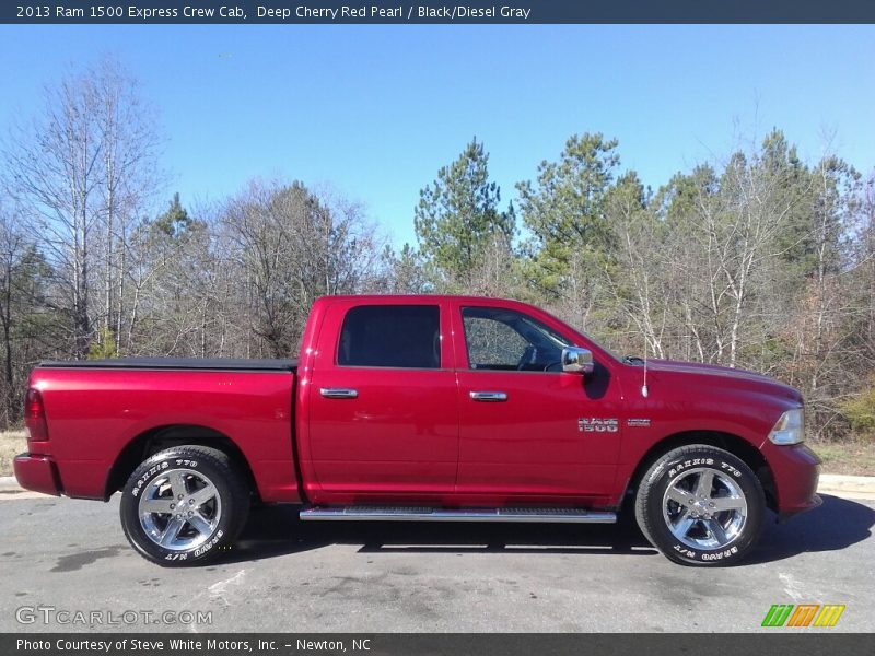 Deep Cherry Red Pearl / Black/Diesel Gray 2013 Ram 1500 Express Crew Cab