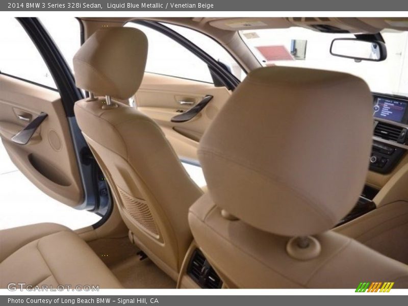 Liquid Blue Metallic / Venetian Beige 2014 BMW 3 Series 328i Sedan