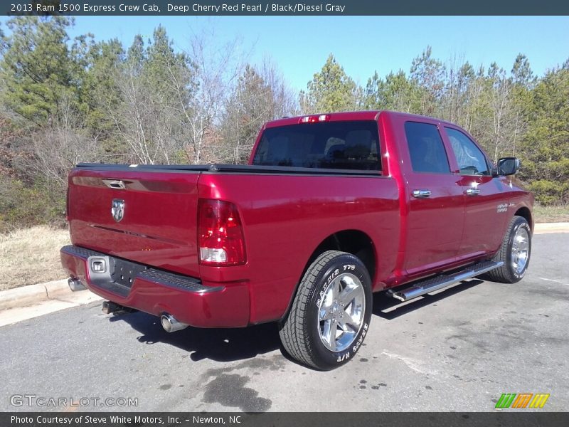 Deep Cherry Red Pearl / Black/Diesel Gray 2013 Ram 1500 Express Crew Cab