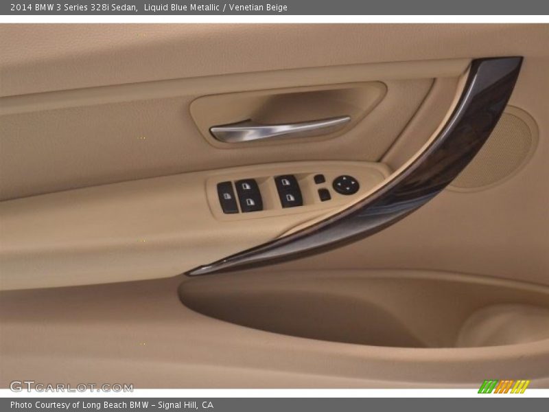 Liquid Blue Metallic / Venetian Beige 2014 BMW 3 Series 328i Sedan