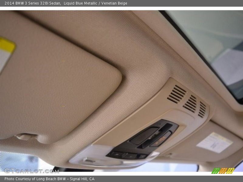 Liquid Blue Metallic / Venetian Beige 2014 BMW 3 Series 328i Sedan
