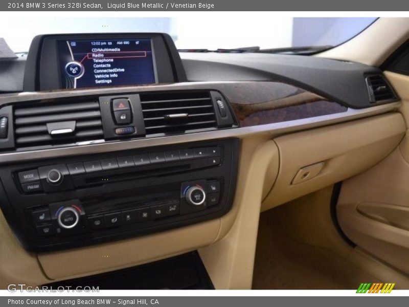 Liquid Blue Metallic / Venetian Beige 2014 BMW 3 Series 328i Sedan