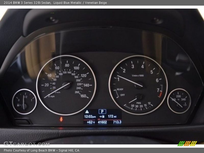 Liquid Blue Metallic / Venetian Beige 2014 BMW 3 Series 328i Sedan