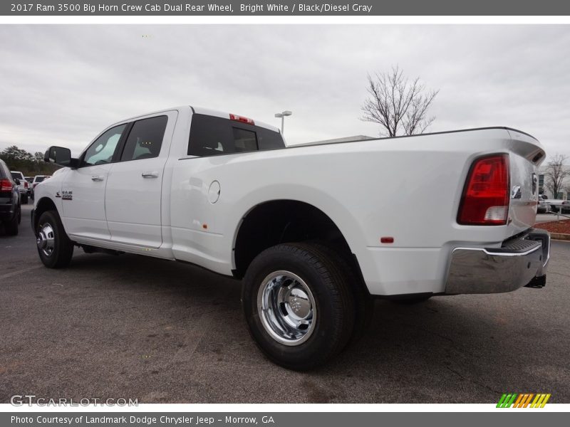 Bright White / Black/Diesel Gray 2017 Ram 3500 Big Horn Crew Cab Dual Rear Wheel