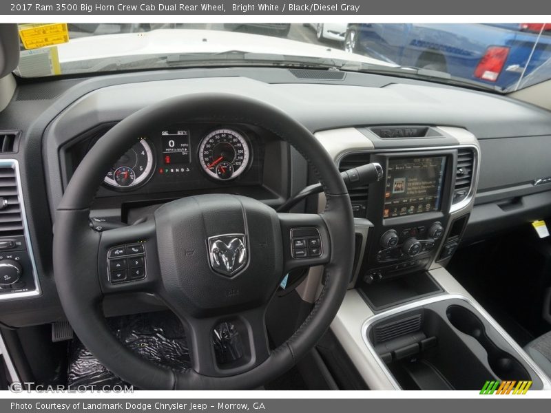 Bright White / Black/Diesel Gray 2017 Ram 3500 Big Horn Crew Cab Dual Rear Wheel