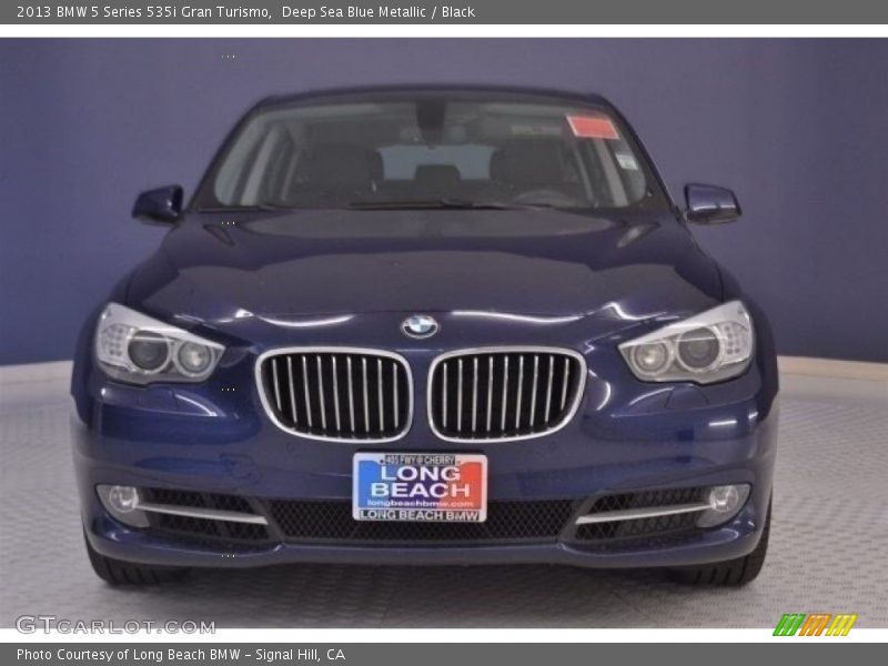 Deep Sea Blue Metallic / Black 2013 BMW 5 Series 535i Gran Turismo