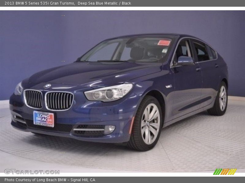 Deep Sea Blue Metallic / Black 2013 BMW 5 Series 535i Gran Turismo