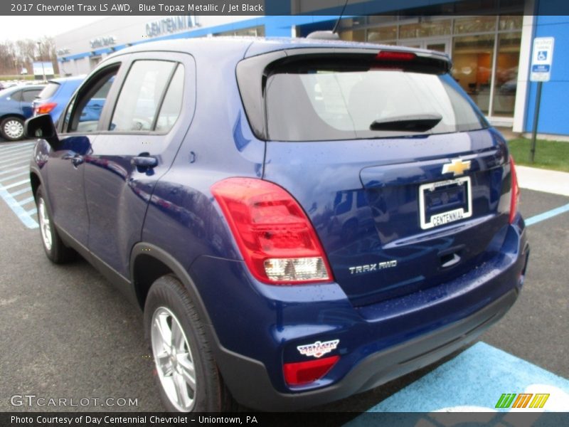 Blue Topaz Metallic / Jet Black 2017 Chevrolet Trax LS AWD