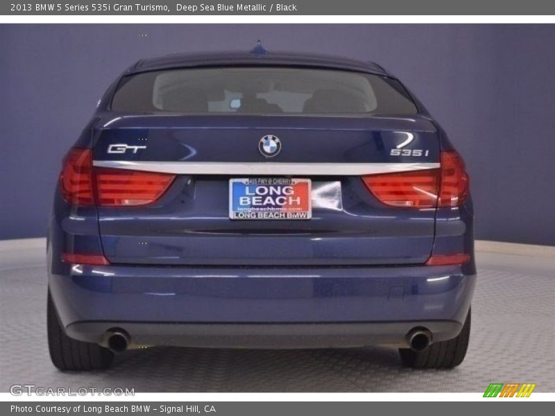 Deep Sea Blue Metallic / Black 2013 BMW 5 Series 535i Gran Turismo