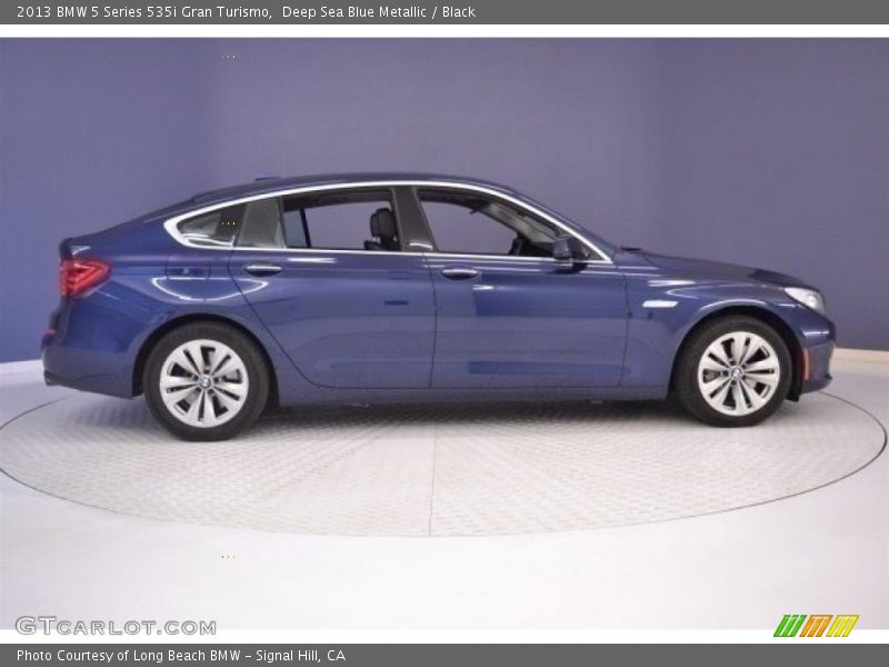 Deep Sea Blue Metallic / Black 2013 BMW 5 Series 535i Gran Turismo