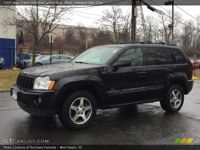 Black / Medium Slate Gray 2007 Jeep Grand Cherokee Laredo 4x4