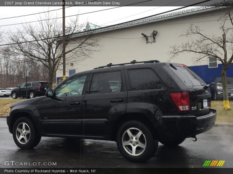 Black / Medium Slate Gray 2007 Jeep Grand Cherokee Laredo 4x4