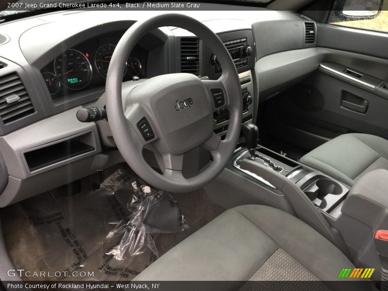 Black / Medium Slate Gray 2007 Jeep Grand Cherokee Laredo 4x4