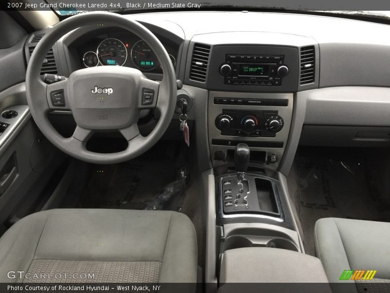 Black / Medium Slate Gray 2007 Jeep Grand Cherokee Laredo 4x4