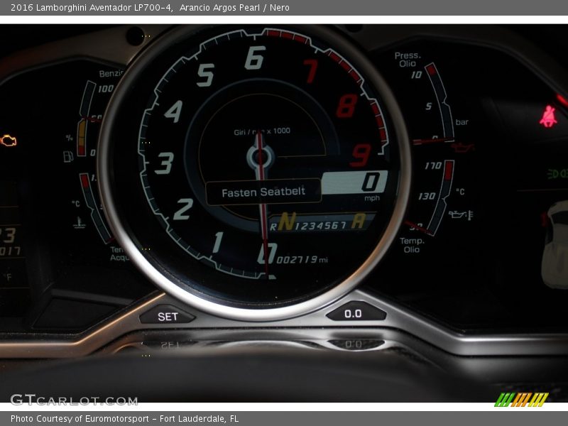  2016 Aventador LP700-4 LP700-4 Gauges