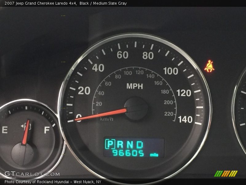 Black / Medium Slate Gray 2007 Jeep Grand Cherokee Laredo 4x4