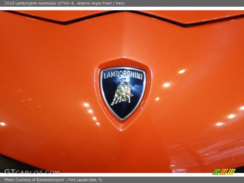 Arancio Argos Pearl / Nero 2016 Lamborghini Aventador LP700-4