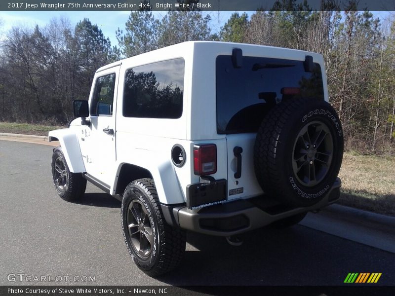 Bright White / Black 2017 Jeep Wrangler 75th Anniversary Edition 4x4