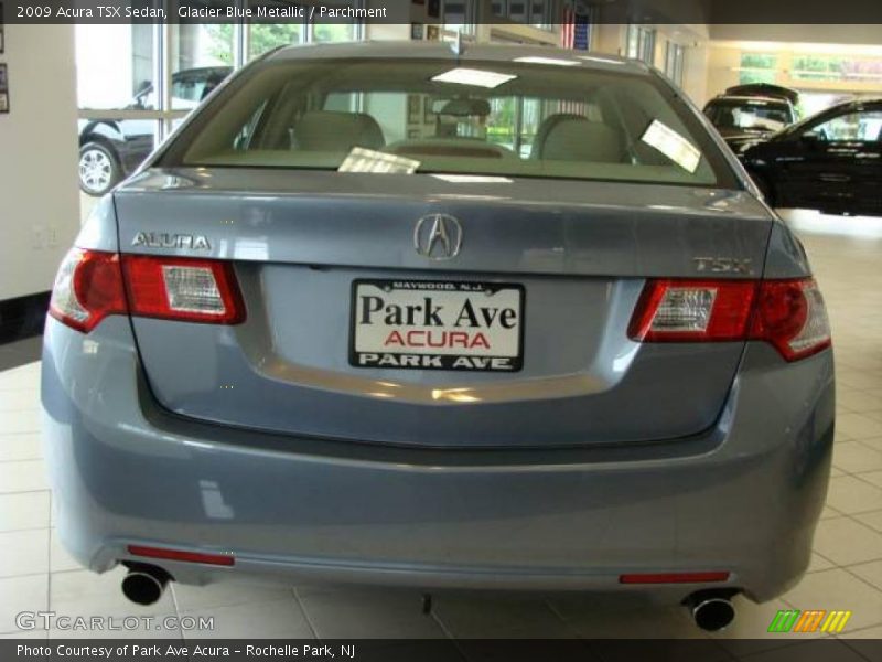 Glacier Blue Metallic / Parchment 2009 Acura TSX Sedan