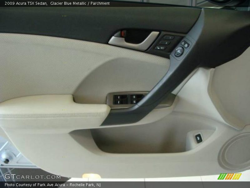 Glacier Blue Metallic / Parchment 2009 Acura TSX Sedan