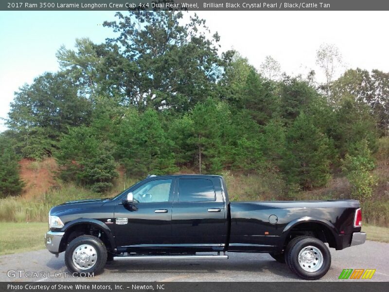  2017 3500 Laramie Longhorn Crew Cab 4x4 Dual Rear Wheel Brilliant Black Crystal Pearl